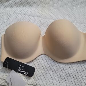 Sz 32C Nyde NWT Felina Hint of Skin Strapless Bra
